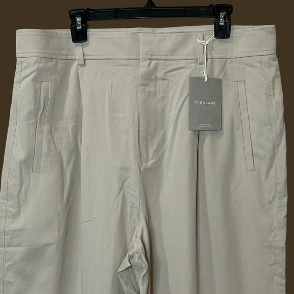 Everlane Way High Drape Pant Wide Leg Hi-Rise Sandstone Women 8S Inseam 29 NWT - Picture 6 of 13